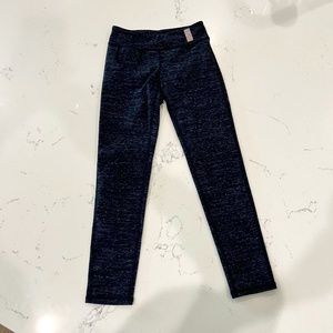 Zella Girl Leggings Charcoal Gray/Black Size S (7/8)